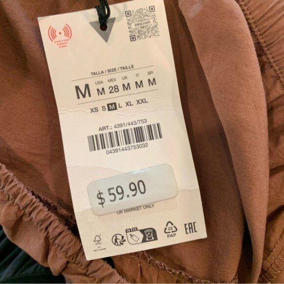 🌞 ZARA Tiered Maxi Skirt in Chocolate Brown Medium - Picture 12 of 12